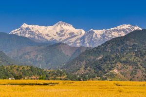 Paisaje de los Himalayas en Nepal