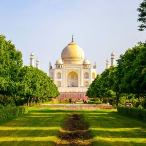 Taj Mahal en Agra India durante un viaje por India y Nepal