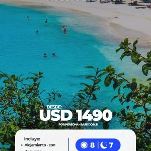 Curazao 7 días con playa de aguas turquesas, arena blanca y paisajes paradisíacos del Caribe.