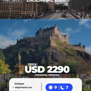 Londres, Edimburgo y Dublín 9 días con vuelos desde Montevideo, alojamiento con desayuno y visita a los principales atractivos del Reino Unido e Irlanda