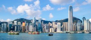 Hong Kong skyline Victoria Harbour Viaje de Beijing a Hong Kong
